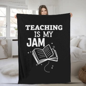 Discover Teaching Is My Jam School Teacher Appreciation Fleece Blankets