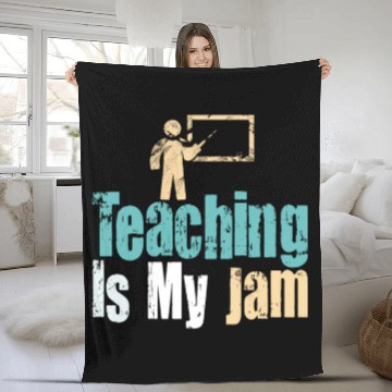 Discover Teaching Is My Jam School Teacher Appreciation Fleece Blankets