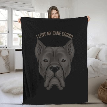 Discover Dog Lover - I Love My Cane Corso Fleece Blankets