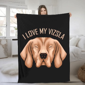 Discover Dog Lover - I Love My Magyar Vizsla Fleece Blankets