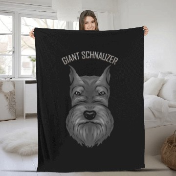 Discover Dog Lover - I Love My Giant Schnauzer Fleece Blankets