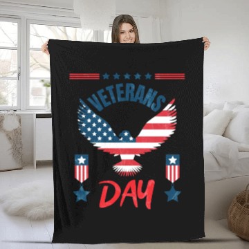 Discover Veterans Day - A Day to Honor Our Veterans Fleece Blankets