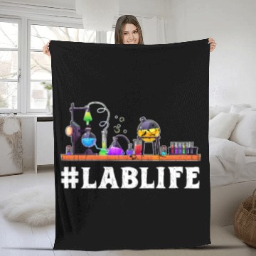 Discover Lablife - laboratory Fleece Blankets