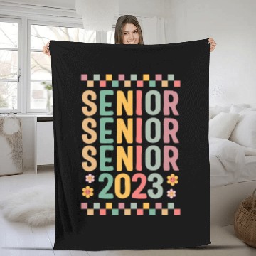 Discover Graduation Fleece Blankets, Senior Class Of 2023 Floral