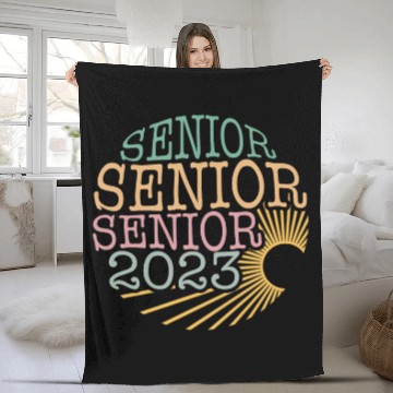 Discover Graduation Fleece Blankets, Senior Class Of 2023 Floral