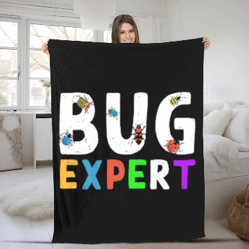 Discover Bug Expert Boys Girls Insects Lover Fleece Blankets
