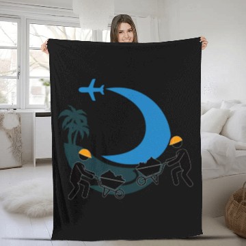 Discover Construction Fleece Blankets