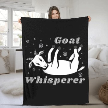 Discover Goat Whisperer Goat Lover Fleece Blankets