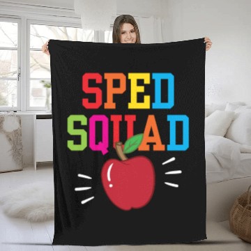 Discover Sped Squad Teacher Special Education Awareness Fleece Blankets