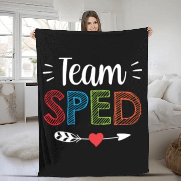 Discover Team Sped Teacher Special Education Awareness Fleece Blankets