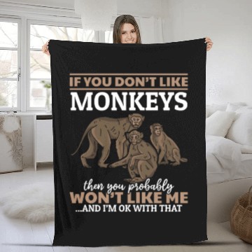 Discover Orangutan Monkey Lover - Chimpanzee Orangutan Monk Fleece Blankets