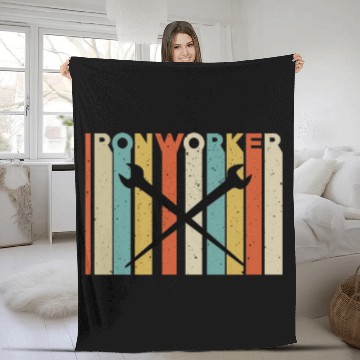 Discover Ironworker Fleece Blankets