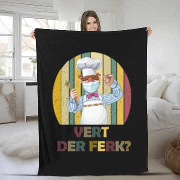 Discover Vert Der Ferk the swedish chef Fleece Blankets