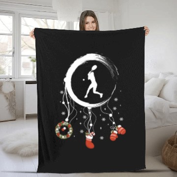 Discover Winter dreamcatcher Christmas Tennis Fleece Blankets