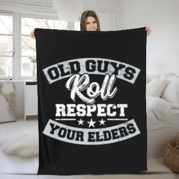 Discover BJJ Old Guys Roll Brazilian Jiu Jitsu Training Jiu Fleece Blankets