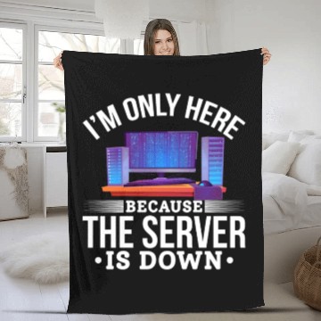 Discover Humorous Computer Science IT Joke Fleece Blankets