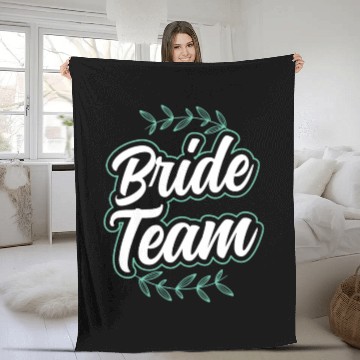 Discover Bride Team Party Wedding Bachelorette Cute Fleece Blankets