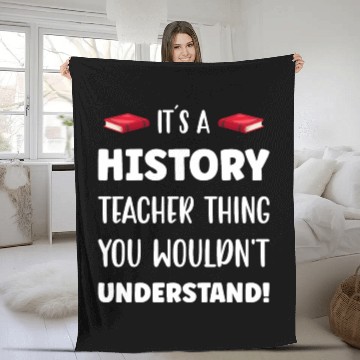 Discover It´s a History Teacher Thing Fleece Blankets