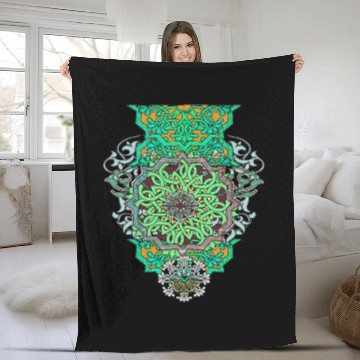 Discover Tattoo Persian art Fleece Blankets