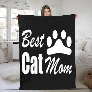 Discover Best Cat Mom Fleece Blankets