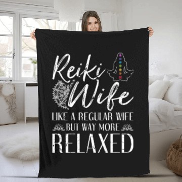 Discover Spiritual Healer Chakra Wife Reiki Fleece Blankets