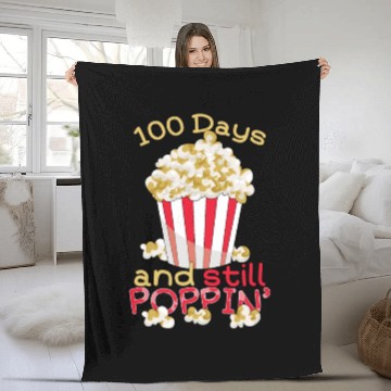 Discover Teacher Student 100th Day 100 Days Of School Pop Fleece Blankets