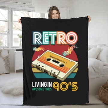 Discover Livin In 90's Fleece Blankets