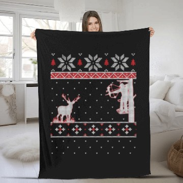 Discover Amazing cute funny duck hunter deer hunting ugly Fleece Blankets