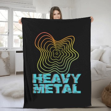 Discover Heavy Metal Frequency Rocking Metal Fan Hard rock Fleece Blankets