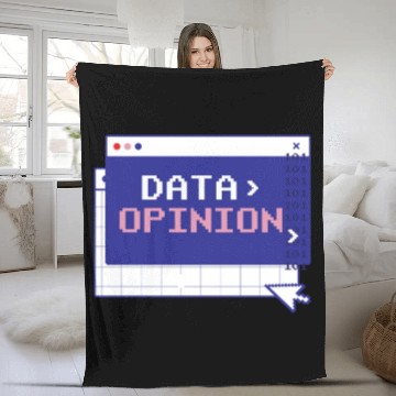Discover Data > Opinion Coding Programmer Code Coder Fleece Blankets