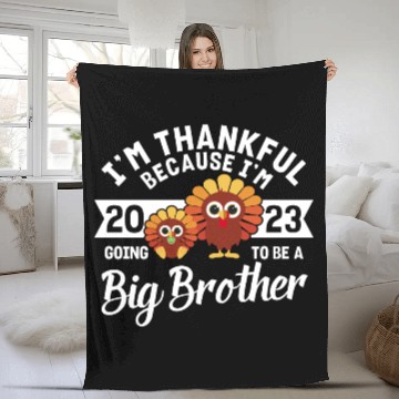 Discover Big Brother 2023 Baby Thanksgiving Turkey Boys Fleece Blankets