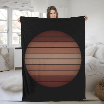 Discover sunset mountain Fleece Blankets