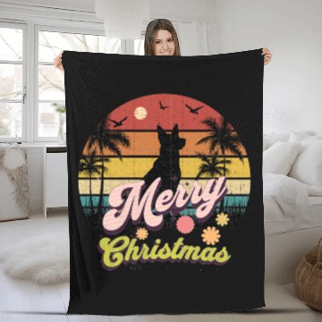Discover Dog Sun Noël 2023 Fleece Blankets New Year Essential