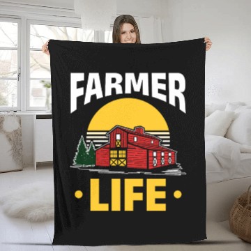Discover Agriculture Farmer Life Fleece Blankets