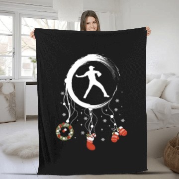 Discover Winter dreamcatcher Christmas Baseball Fleece Blankets