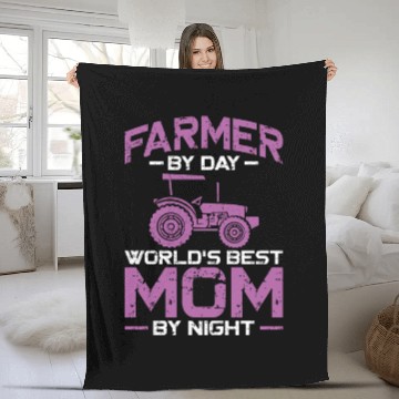 Discover Farming Farmer Mom Mother Vintage Fleece Blankets