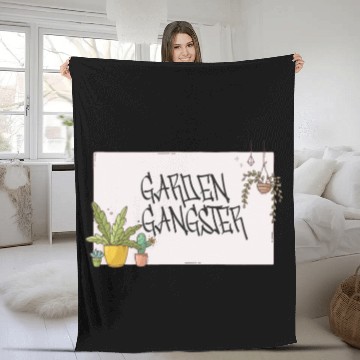 Discover Garden Gangster Flower Enthusiast Fleece Blankets