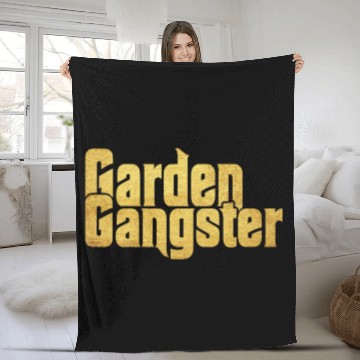 Discover Garden Gangster Flower Enthusiast Fleece Blankets