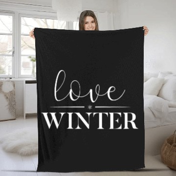 Discover I Love Winter, Snow, Cold And Snowman Fleece Blankets