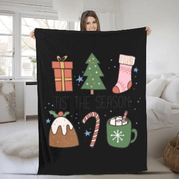 Discover Tis the Season Christmas Fleece Blankets