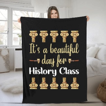 Discover I Teach History Teacher Fleece Blankets