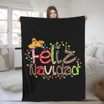 Discover Feliz Navidad Song Christmas Merry Christmas Fleece Blankets