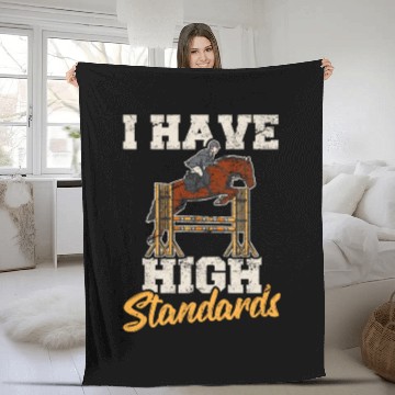 Discover Horse Lover Equestrian Show Jumping I Have High St Fleece Blankets