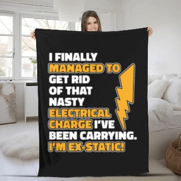Discover Electrician Construction Electrician Fleece Blankets