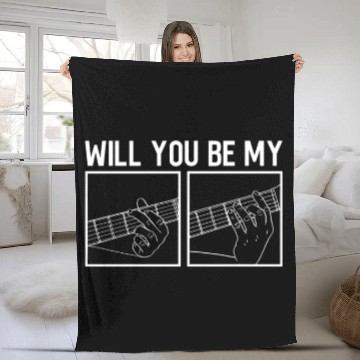 Discover Will You Be My - Electric Guitar Guitar Player Fleece Blankets