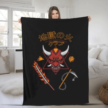 Discover Asian Hellfire Fleece Blankets