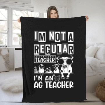 Discover AG Teacher Agriculture Animal Lover Fleece Blankets