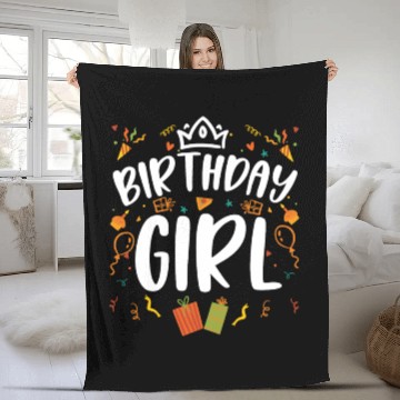 Discover Birthday Girl Surprise Party Fleece Blankets