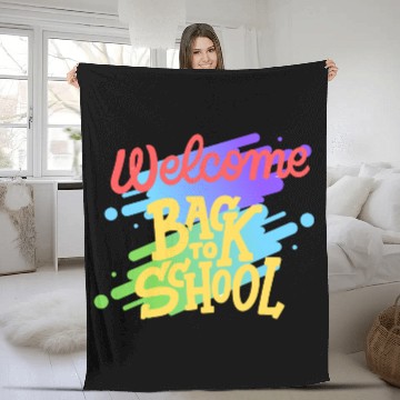 Discover welcome back to school Fleece Blankets