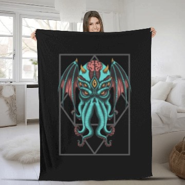Discover Cthulhu Fleece Blankets